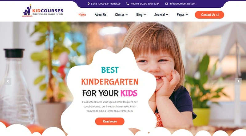 Detail Joomla Kids Template Nomer 51