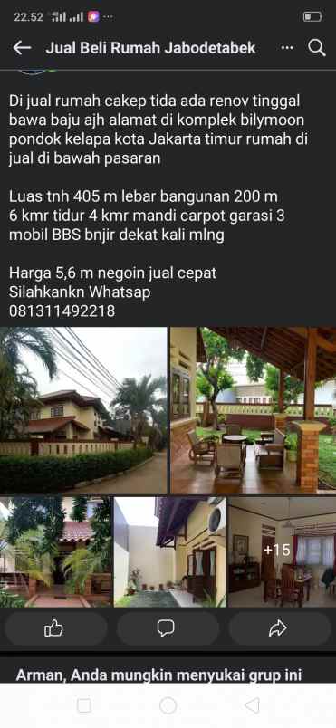 Detail Jual Beli Rumah Jakarta Timur Nomer 35