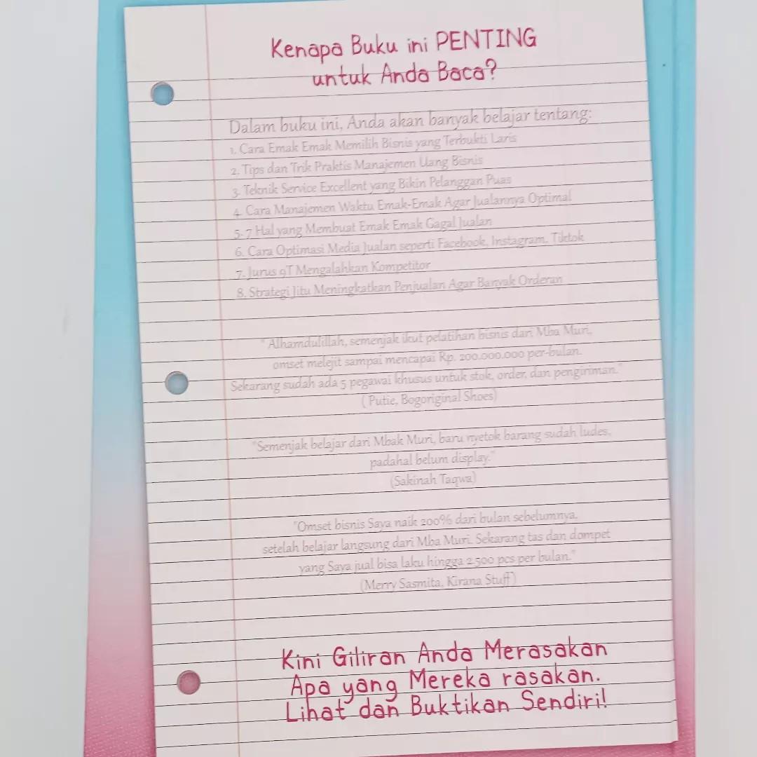 Detail Jual Buku Emak Emak Jago Jualan Nomer 33