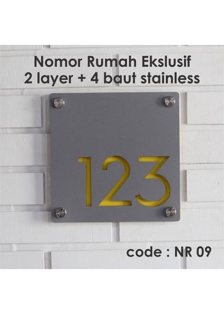 Detail Jual Nomor Rumah Stainless Nomer 28