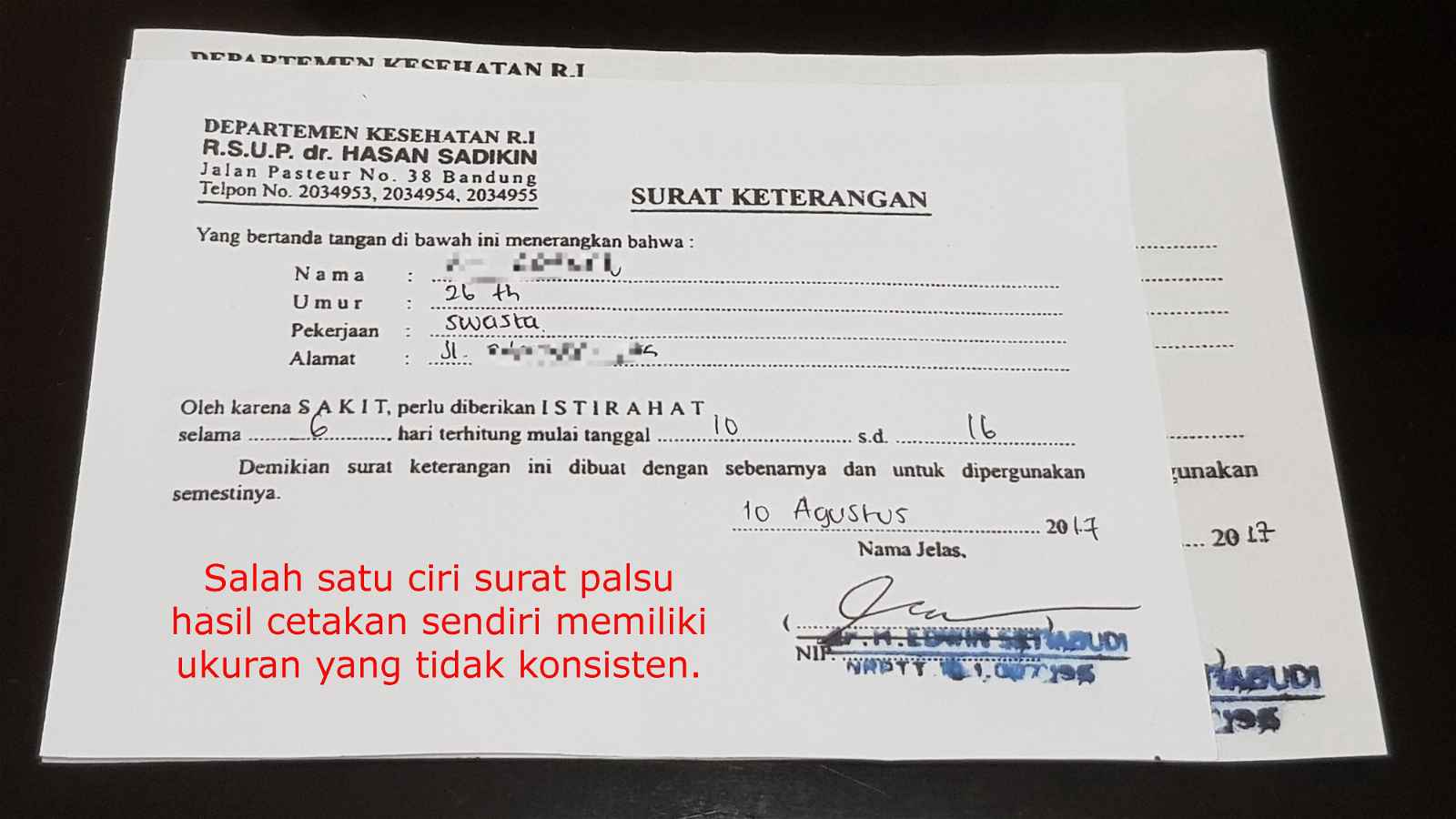 Detail Jual Surat Dokter Cod Bandung Nomer 30