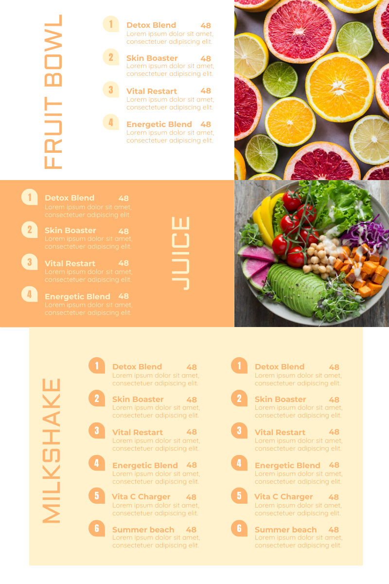Detail Juice Menu Template Nomer 17