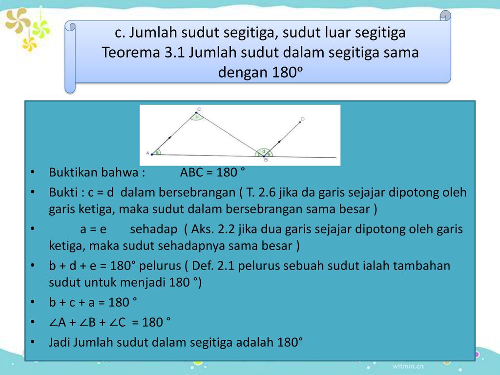 Detail Jumlah Sudut Sudut Segitiga Nomer 45