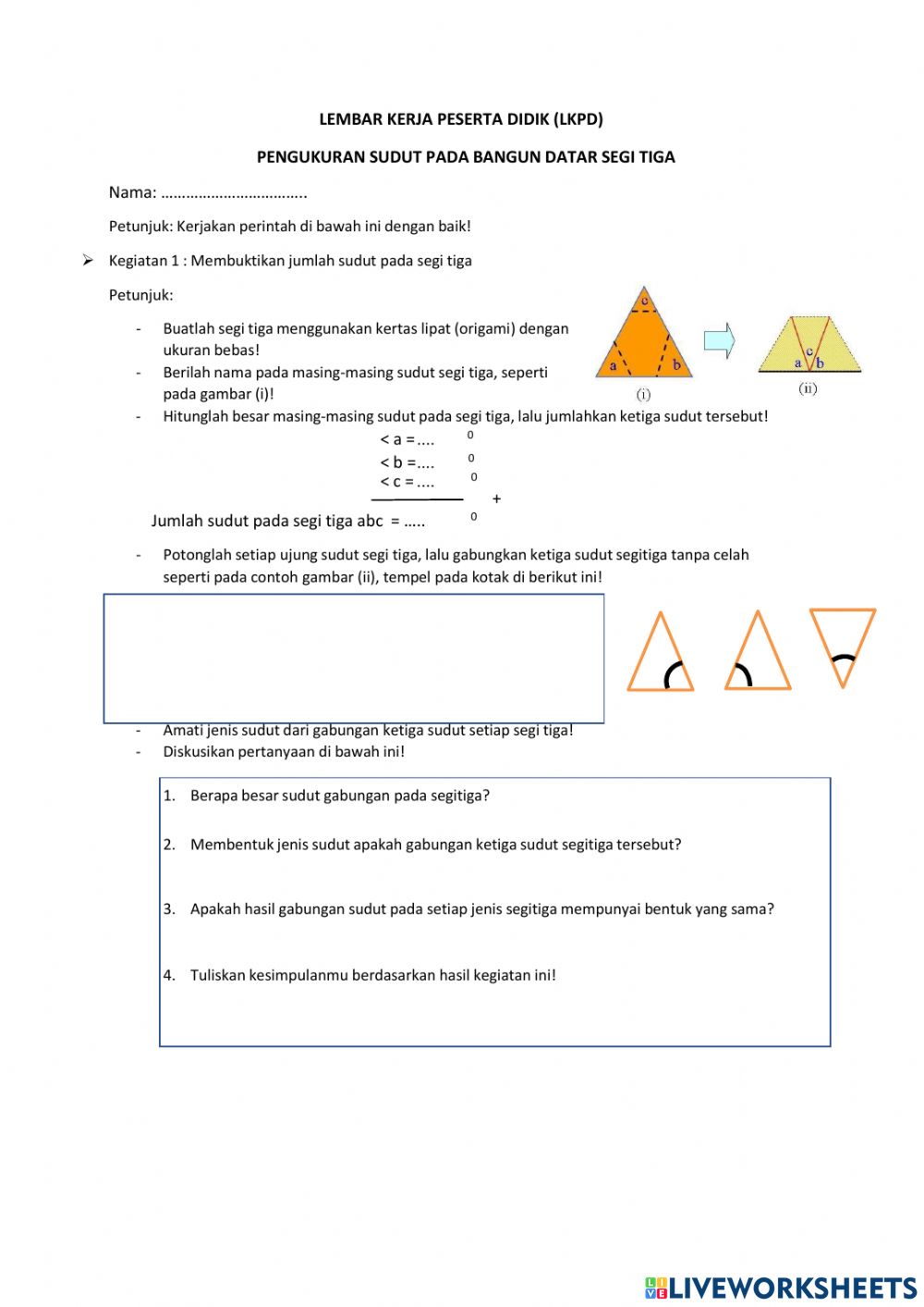 Detail Jumlah Sudut Sudut Segitiga Nomer 47
