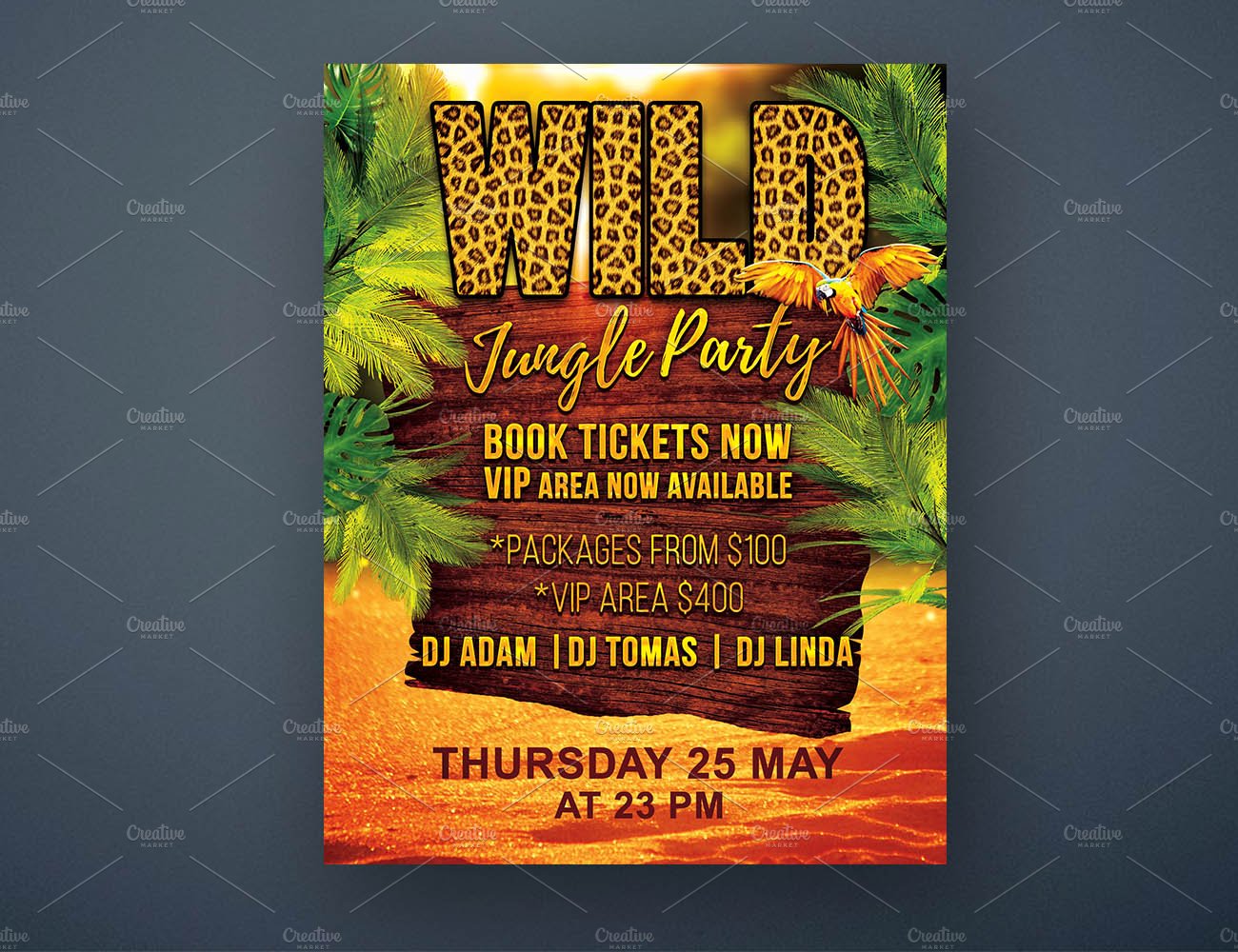 Detail Jungle Flyer Template Nomer 22