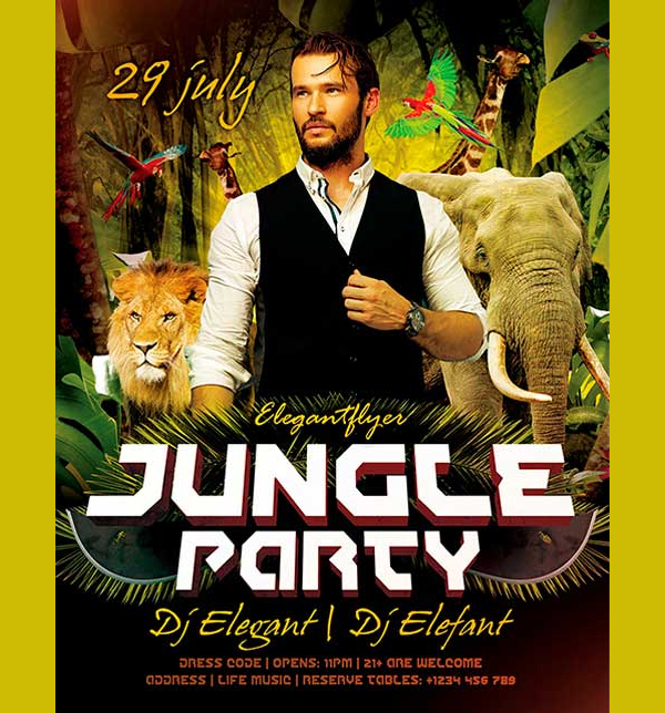 Detail Jungle Flyer Template Nomer 26