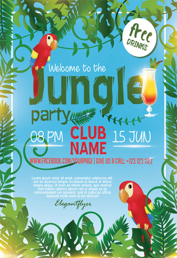 Detail Jungle Flyer Template Nomer 29