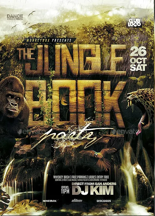 Detail Jungle Flyer Template Nomer 41