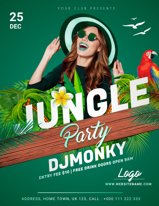 Detail Jungle Flyer Template Nomer 7