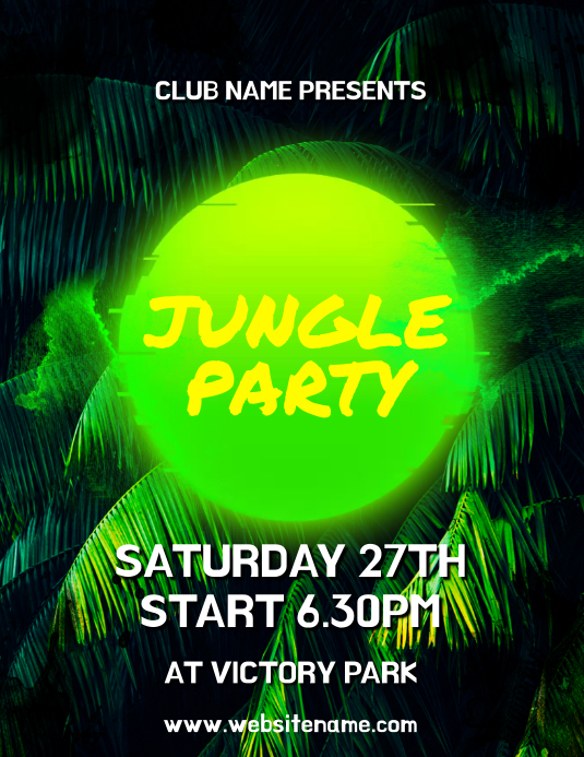 Detail Jungle Flyer Template Nomer 9