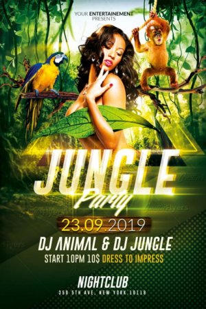 Detail Jungle Flyer Template Nomer 10