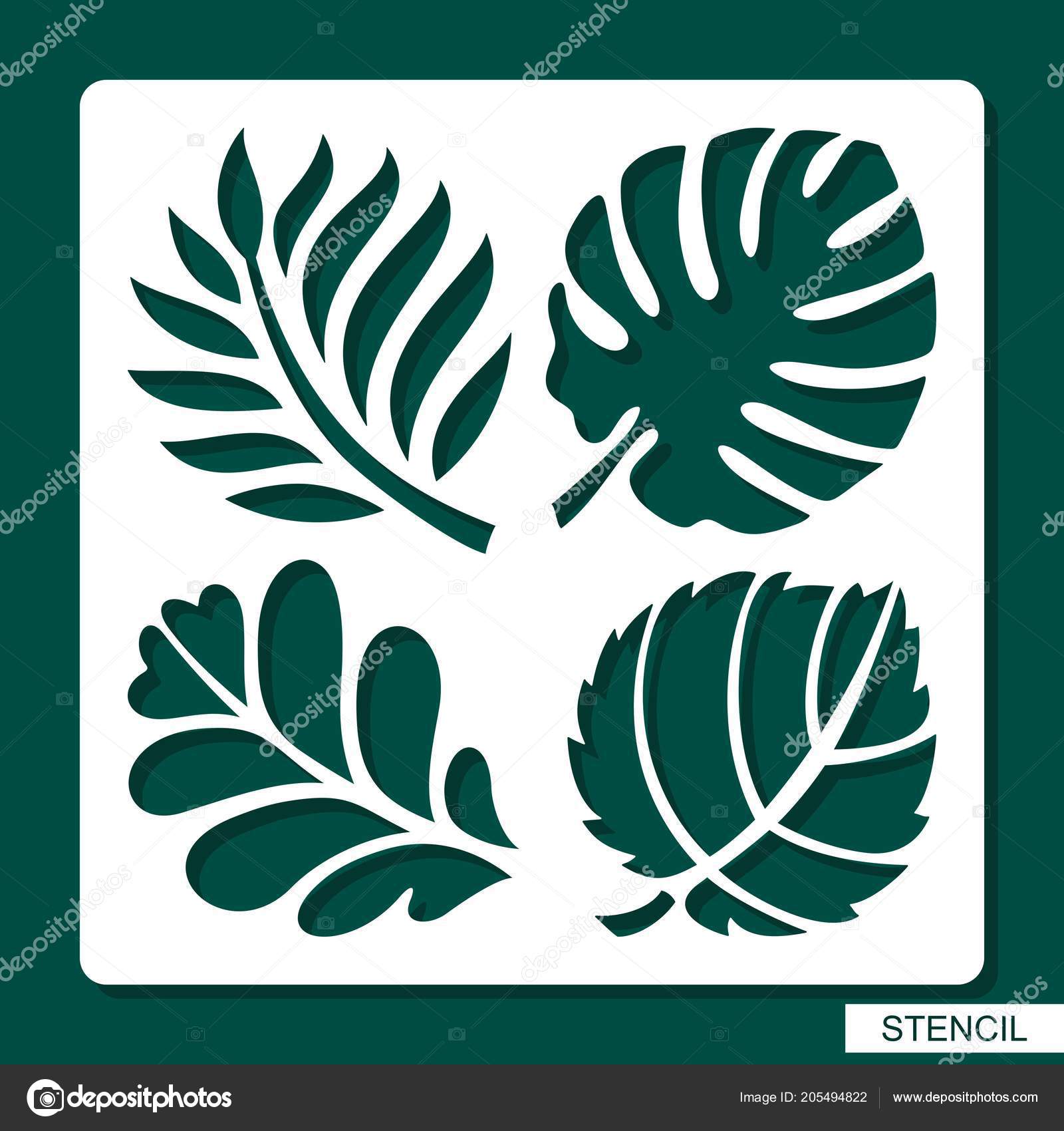 Detail Jungle Leaf Template Nomer 35