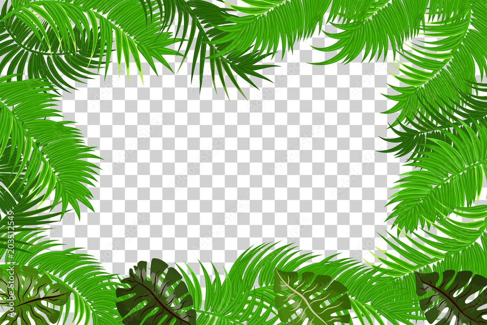 Detail Jungle Leaf Template Nomer 46