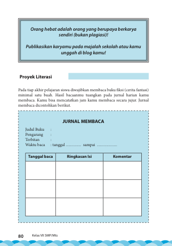 Detail Jurnal Membaca Buku Cerita Nomer 27