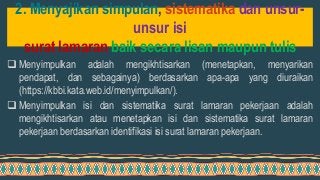 Detail Kaidah Kebahasaan Surat Lamaran Pekerjaan Nomer 29