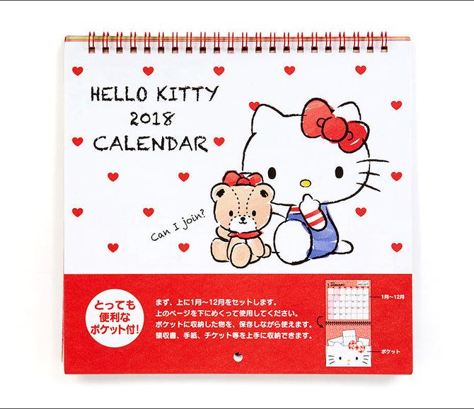 Detail Kalender 2018 Hello Kitty Nomer 2