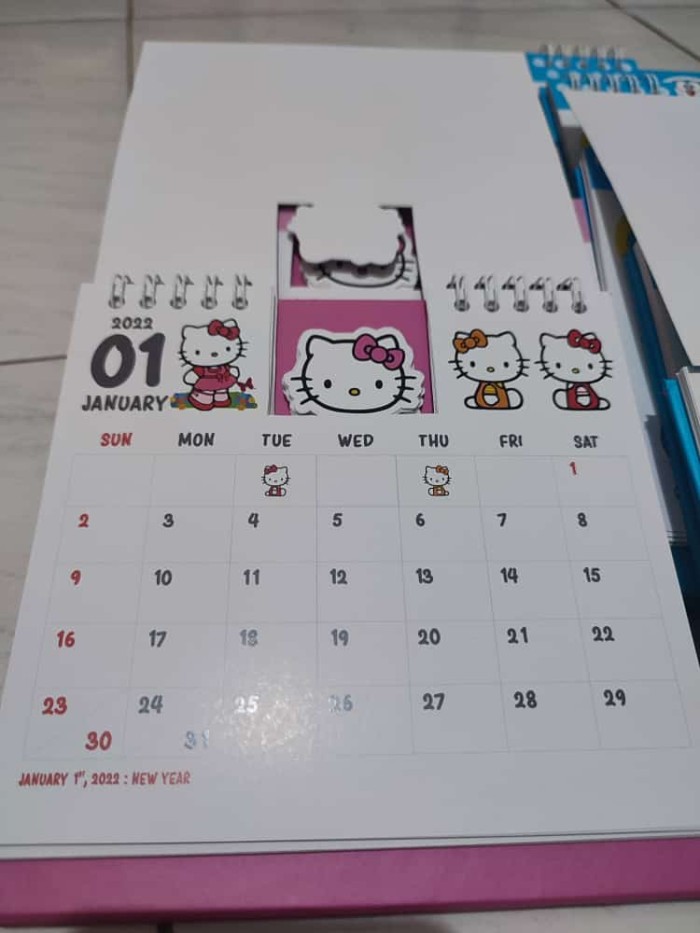 Detail Kalender 2018 Hello Kitty Nomer 16