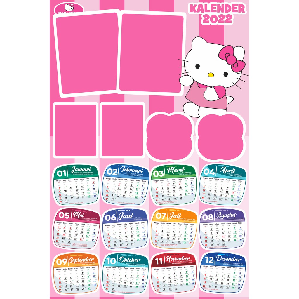 Detail Kalender 2018 Hello Kitty Nomer 17