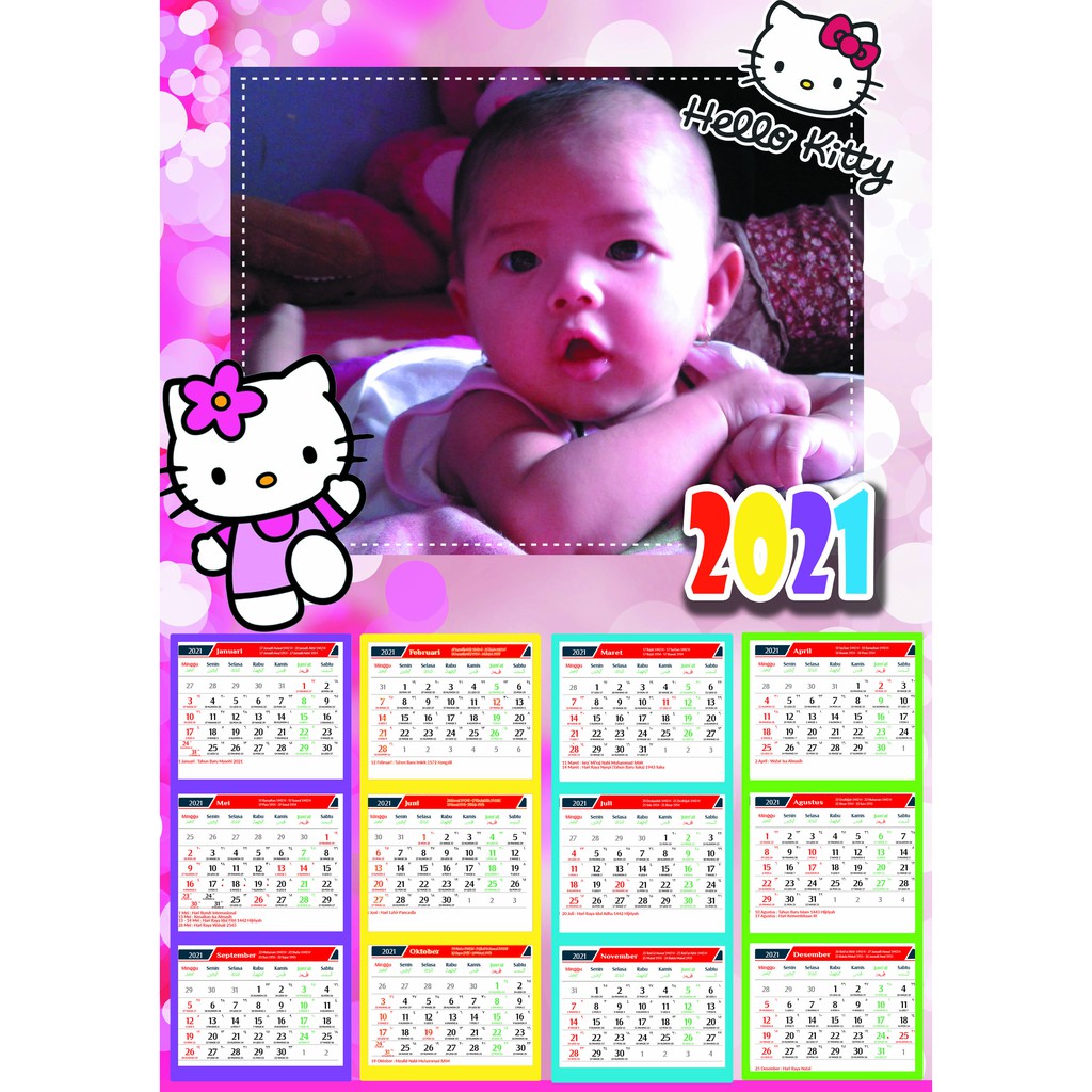 Detail Kalender 2018 Hello Kitty Nomer 20