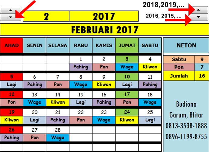 Detail Kalender Excel 2017 Nomer 49