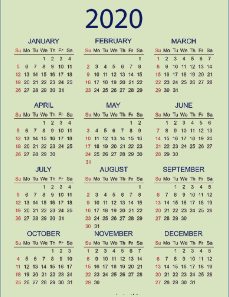 Detail Kalender Paskah 2020 Nomer 4
