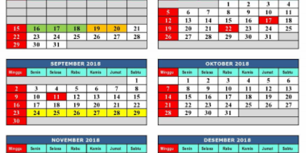 Detail Kalender Pendidikan 2018 2019 Jawa Tengah Excel Nomer 17