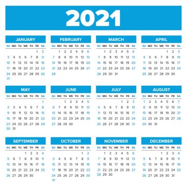 Detail Kalender Template 2021 Nomer 49