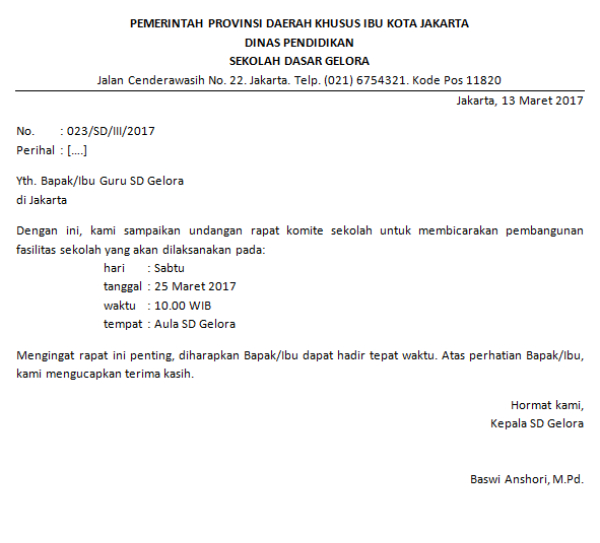 Detail Kalimat Penutup Surat Undangan Resmi Yang Tepat Adalah Nomer 26