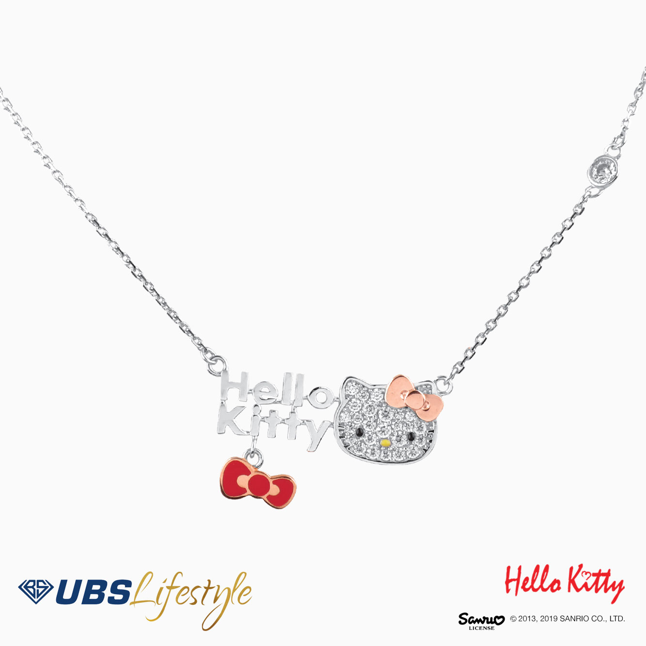 Detail Kalung Emas Hello Kitty Nomer 2