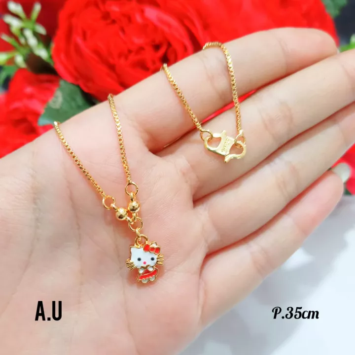 Detail Kalung Emas Hello Kitty Nomer 17