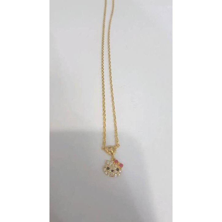 Detail Kalung Emas Hello Kitty Nomer 43