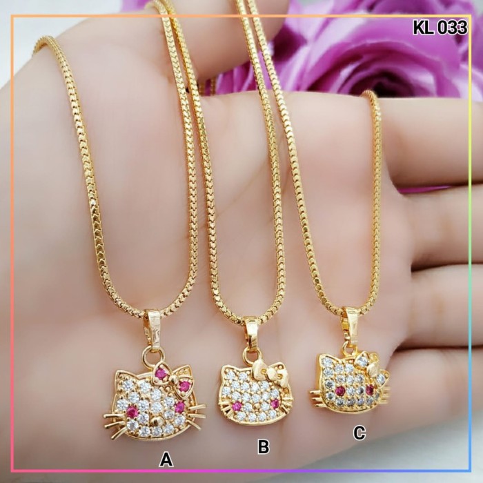 Detail Kalung Emas Hello Kitty Nomer 55