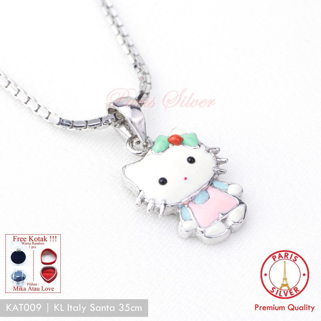 Detail Kalung Emas Putih Hello Kitty Nomer 19