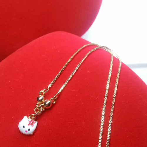 Detail Kalung Emas Putih Hello Kitty Nomer 20