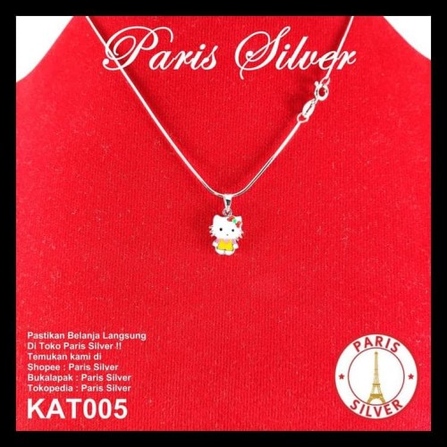 Detail Kalung Emas Putih Hello Kitty Nomer 29