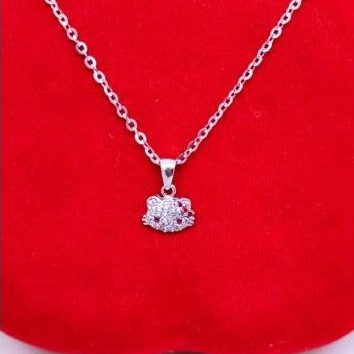 Detail Kalung Emas Putih Hello Kitty Nomer 30