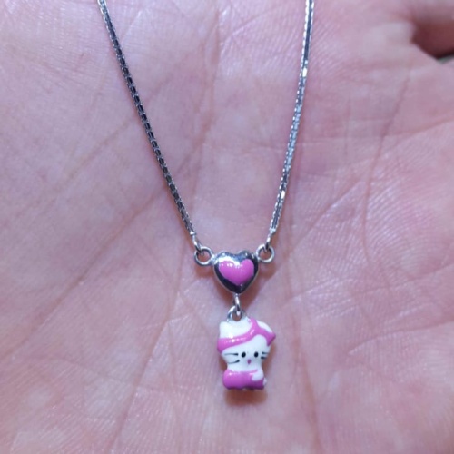 Detail Kalung Emas Putih Hello Kitty Nomer 35