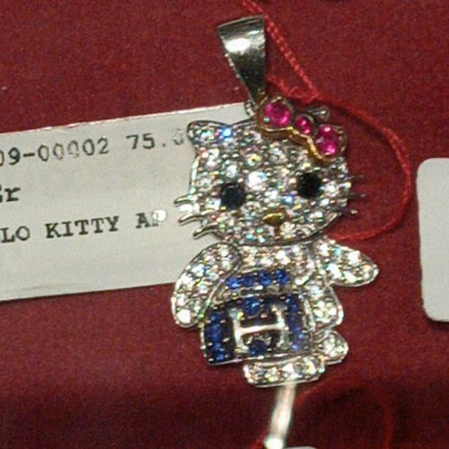 Detail Kalung Emas Putih Hello Kitty Nomer 53
