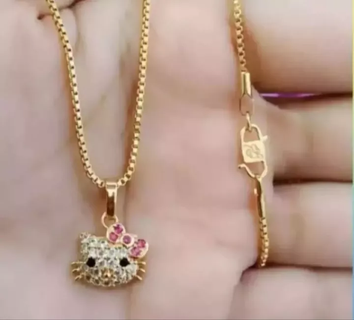 Detail Kalung Hello Kitty Nomer 37