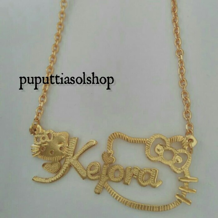 Detail Kalung Nama Hello Kitty Nomer 23