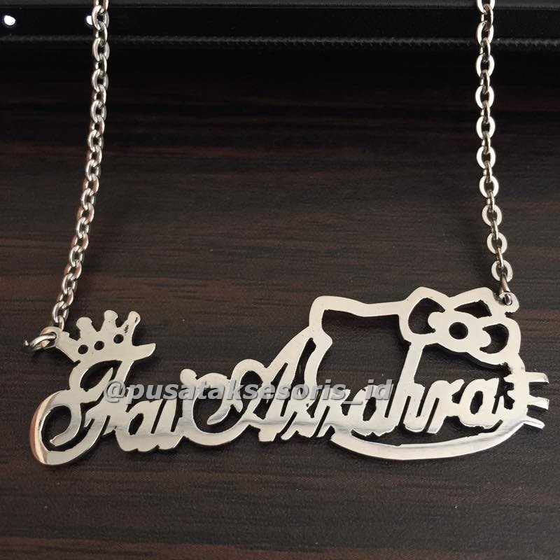 Detail Kalung Nama Hello Kitty Nomer 27