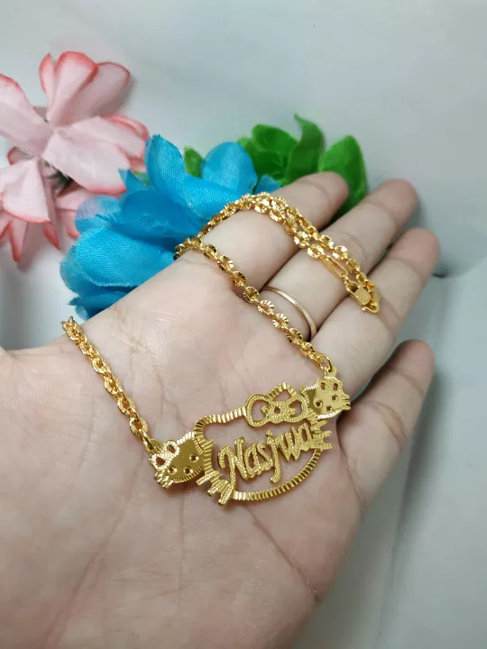 Detail Kalung Nama Hello Kitty Nomer 30