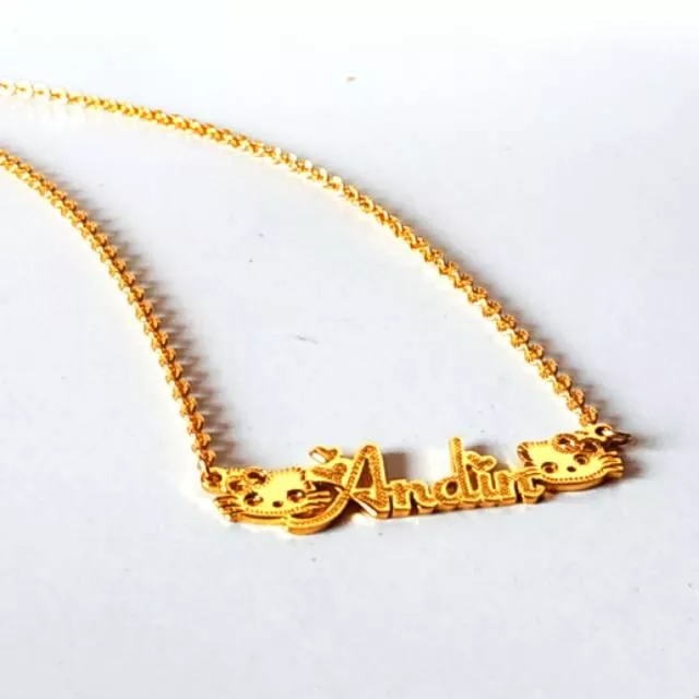 Detail Kalung Nama Hello Kitty Nomer 36