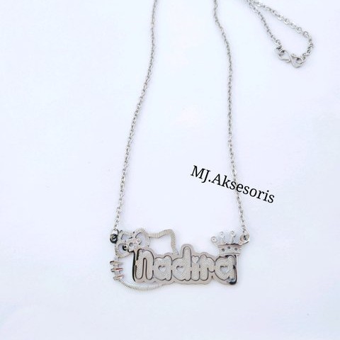 Detail Kalung Nama Hello Kitty Nomer 52