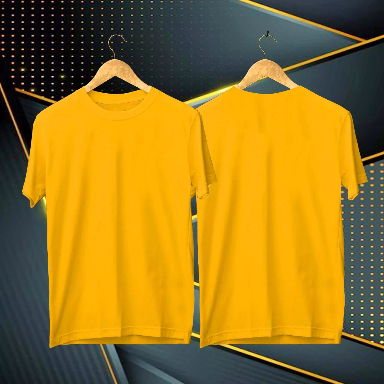 Detail Kaos Polos Kuning Depan Belakang Untuk Desain Nomer 12