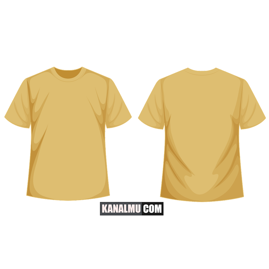 Detail Kaos Polos Kuning Depan Belakang Untuk Desain Nomer 16