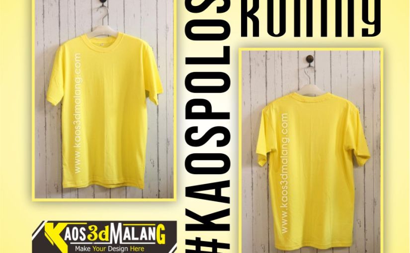 Detail Kaos Polos Kuning Depan Belakang Untuk Desain Nomer 22