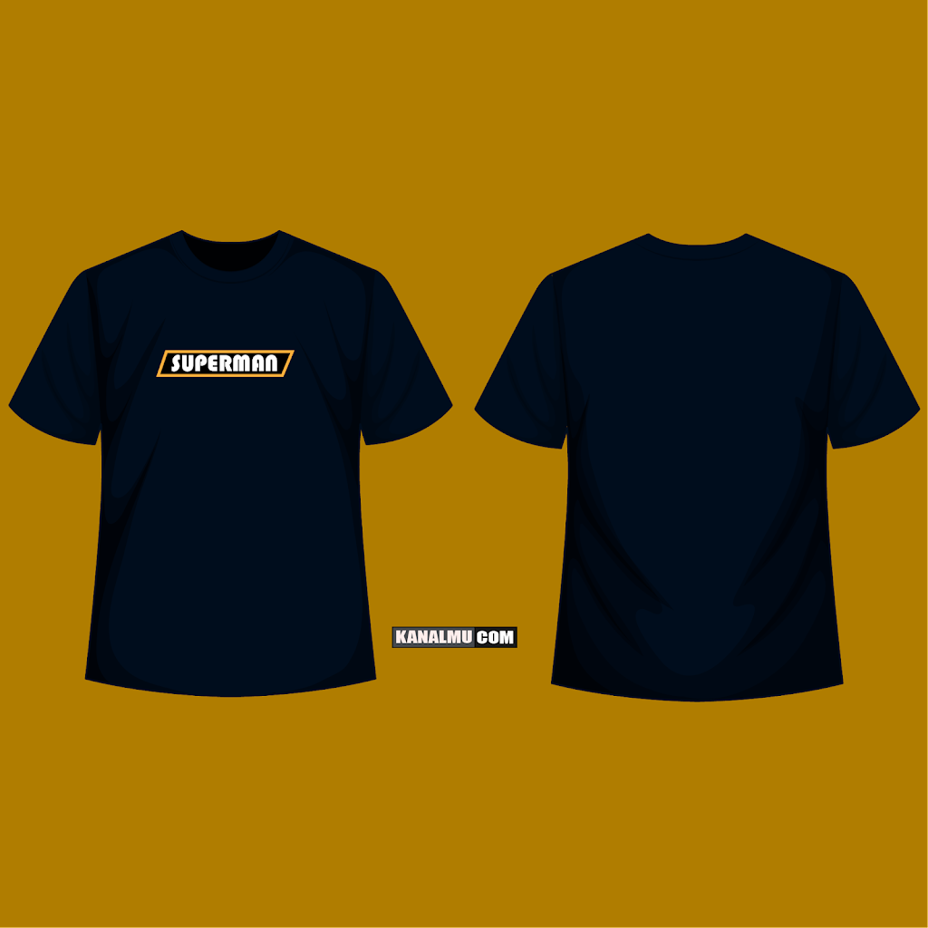 Detail Kaos Polos Kuning Depan Belakang Untuk Desain Nomer 33