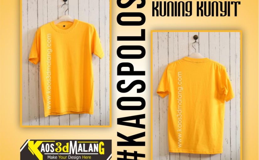 Detail Kaos Polos Kuning Depan Belakang Untuk Desain Nomer 6