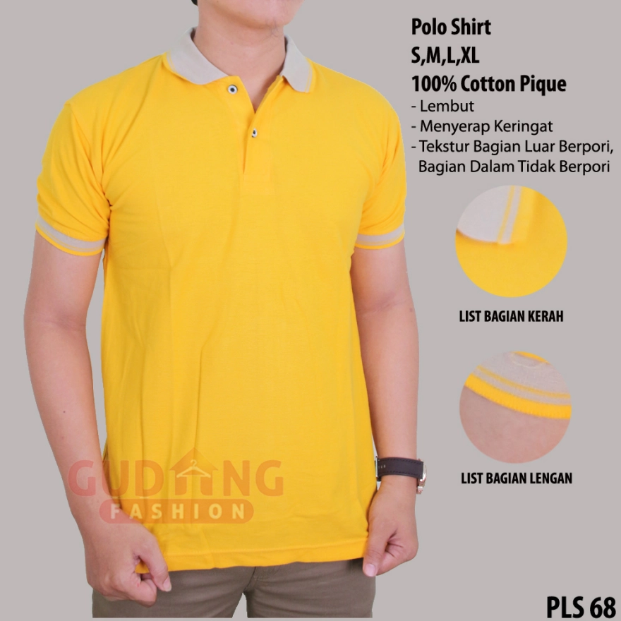 Detail Kaos Polos Kuning Depan Belakang Untuk Desain Nomer 39